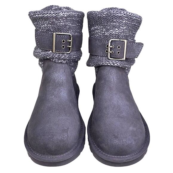 NWT UGG Women’s Cambridge Grey Metallic Pull On Winter Boots Size US 6 - Picture 5 of 8